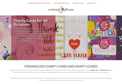 Personalized Charity Cards and Charity Ecards.